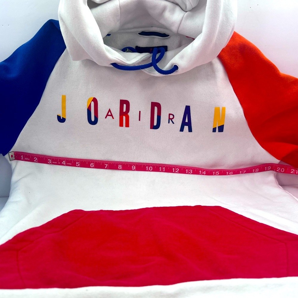 NIKE JORDAN AIR RIVALS MULTI COLOR PULLOVER/HOODIE,MENS (S), 80% COTTON 20% POLY - Picture 5 of 11